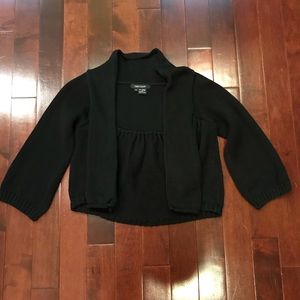 Karen Kane Black 3/4 Sleeve Open Front Cardigan